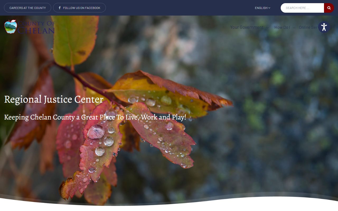 Chelan County Regional Justice Center official page overview